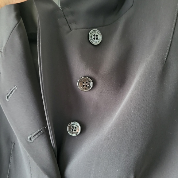 Twin Set Simona barbieri black casual blazer with skull and rose buttons Sz XL - Picture 10 of 16